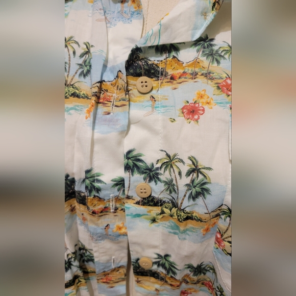 ZARA palm tree print shirt size S - Picture 5 of 8